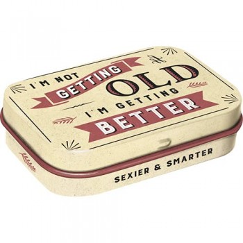 Cutie metalica cu bomboane I'm not getting old Cutie metalica cu bomboane I'm not getting old