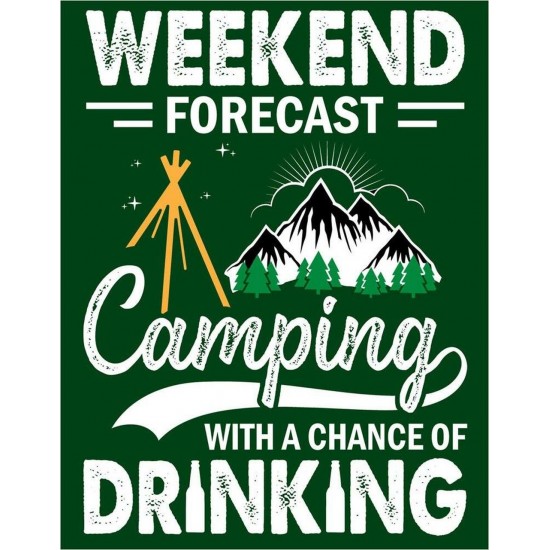 Placa metalica Camping Chance 30x40 cm Placa metalica Camping Chance 30x40 cm