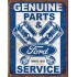 Placa metalica Ford Service - Pistons 30x40cm