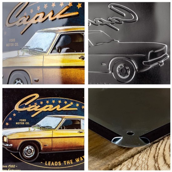 Placa metalica Ford Capri Retro 30x40cm