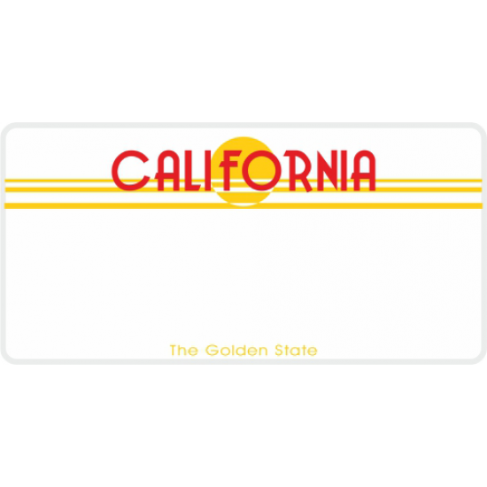 Personalizare placa SUA - CALIFORNIA