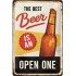 Placa decor The Best Beer is an Open One - Special Edition 20x30cm