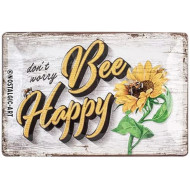 Placa decor metalica Bee Happy Special Edition 20x30cm Placa decor metalica Bee Happy Special Edition 20x30cm