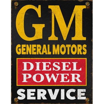 Tablou metalic GM Diesel 30x40cm