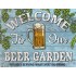 Tablou metalic Welcome to our Beer Garden - 30x40cm