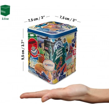 Cutie metal ceai Pan Am - Travel Collage Cutie metal ceai Pan Am - Travel Collage