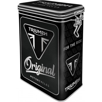 Cutie metalica Triumph Original Motorcycles cu capac etans Cutie metalica Triumph Original Motorcycles cu capac etans