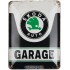 Placa metalica Skoda - Garage 15x20cm