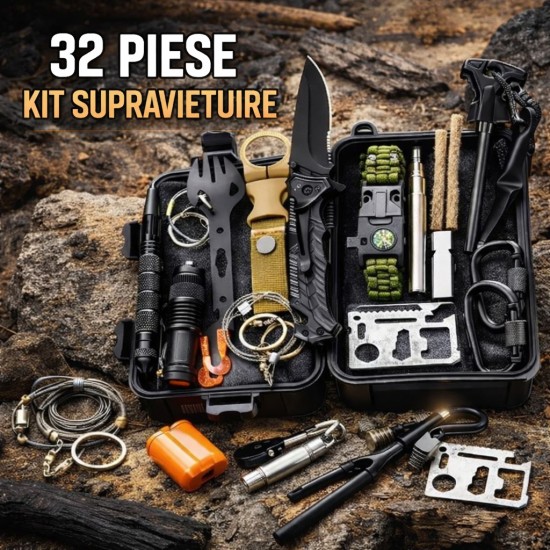 Kit Supravietuire Multifunctional 32 de piese Kit Supravietuire Multifunctional 32 de piese