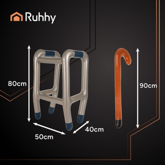 Cadru de mers gonflabil cu baston Cadru de mers gonflabil cu baston
