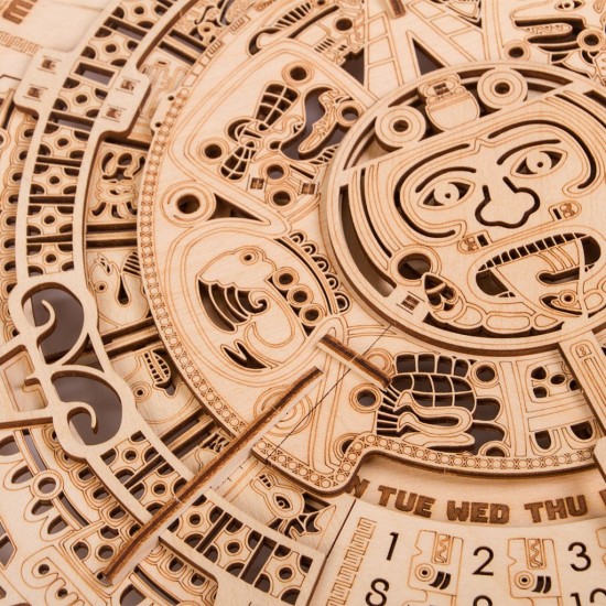 Puzzle 3D din lemn calendar Mayan