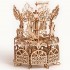 Puzzle 3D mecanic din lemn carusel