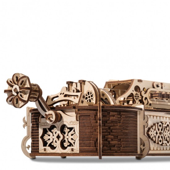 Puzzle 3D mecanic din lemn lira lui Da Vinci