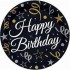 Set 8 farfurii de unica folosinta Happy Birthday 18cm