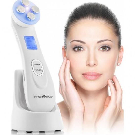 Aparat de masaj facial cu radiofrecventa, fototerapie si electrostimulare Wace Aparat de masaj facial cu radiofrecventa, fototerapie si electrostimulare Wace