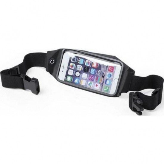 Borseta de alergat pentru telefon - neagra