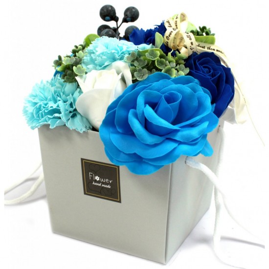 Buchet de flori de sapun - Nunta albastra