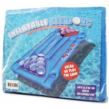 Joc Beerpong de piscina cu saltea gonflabila Joc Beerpong de piscina cu saltea gonflabila