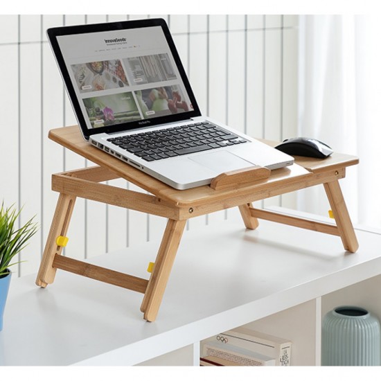 Masa pliabila pentru laptop din bambus