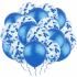 Set 20 baloane cu confetti - Albastru