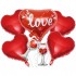 Set 5 baloane Valentine's day