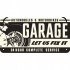 Placa metalica cu snur - Garage - 10x20 cm