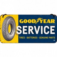Placa metalica cu snur - GoodYear Service -  10x20 cm Placa metalica cu snur - GoodYear Service -  10x20 cm