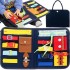 Carte Senzoriala Educativa tip Montessori, Dezvoltare Abilitati Motorii, 28x33x2 cm, Albastru