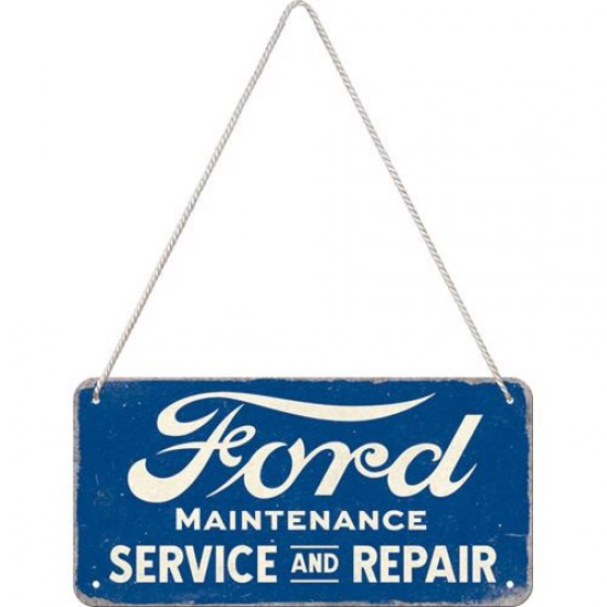 Placa metalica cu snur Ford - Service & Repair 10x20cm Placa metalica cu snur Ford - Service & Repair 10x20cm