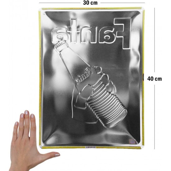 Placa metalica Fanta Bottle Beach - Editie Speciala - 30x40 cm