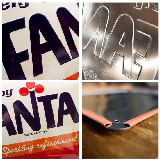 Placa metalica Fanta Logo - Editie Speciala - 30x40cm Placa metalica Fanta Logo - Editie Speciala - 30x40cm