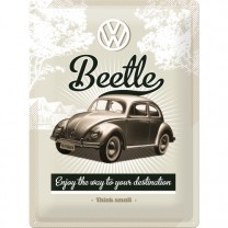 Placa metelica 30X40 VW Retro Beetle