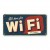 Placa metalica 10x20 Free Wi-Fi