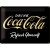 Placa metalica 30X40 Coca-Cola - Logo Black Refresh Yourself