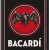 Placa metalica Bacardi - Black Logo 10x14cm