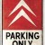 Placa metalica Citroen - Parking Only 30x40cm