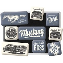Set 9 magneti Ford Mustang - The Boss