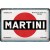 Placa metalica Martini - Logo White 20x30cm
