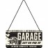 Placa metalica cu snur - Garage - 10x20 cm